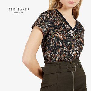 Ted Baker Women's Multicolor V-Neck Top